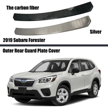 A Subaru Forester 2019 2020 Rozsdamentes Acél Külső Hátsó Csomagtartó Lökhárító Fedezze Trim Protector Őr Lemez Autó Stílus Tartozékok