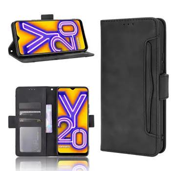 A VIVO Y20S 2020 Esetben Prémium Bőr Pénztárca Bőr Flip Multi-card nyílás Fedelét A Vivo Y20S Y20i Y 20 Y20 Esetben
