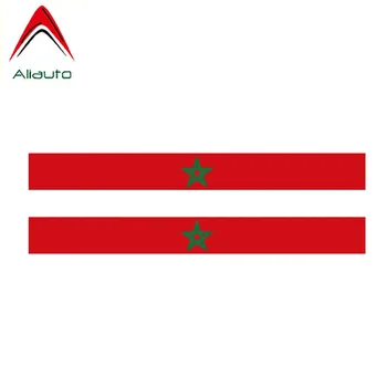 Aliauto 2 X Kreatív, Vicces, Autó Matrica Marokkói Zászló Test Vízálló Naptej Anti-UV-Matrica Tartozékok,17cm*1cm