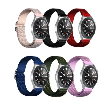 Alkalmas a Samsung galaxy watch3 45mm R840 nylon heveder 22MM gyémánt minta galaxy nézni 46mm felszerelés S3 rugalmas pánt