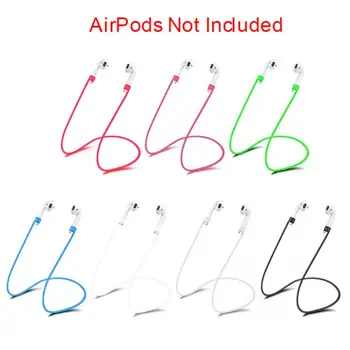 Anti-elveszett Szilikon Fülhallgató Kötelet tartó Kábel IPhone Airpods Vezeték nélküli Bluetooth-kompatibilis Fejhallgató nyakpánt Kábel String