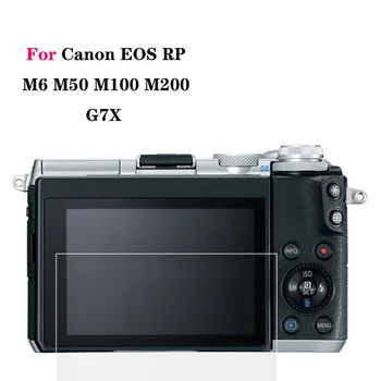 Anti-lázadás Kamera Edzett Üveg LCD kijelző Védő fólia Canon EOS RP M6 M50 M100 M200 G5X G7X