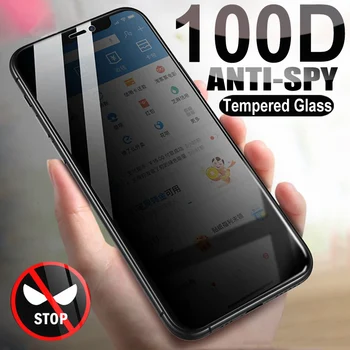 Anti-spy Védő Edzett Üveg Huawei Mate 40 20 Lite 10 30 G10 Adatvédelmi képernyővédő fólia Huawei Mate20 X Üveg Film