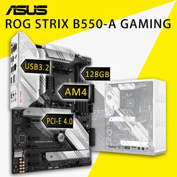 Asus ROG STRIX B550-EGY JÁTÉK Alaplap AMD B550 3500X 3600 AMD Ryzen DDR4 PCI-E 4.0 CHAI Játék OC B550 Játék Placa-mama AM4