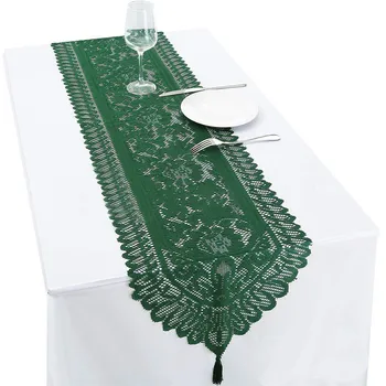Asztali Futó Csipke 33x180cm Tri-color Tricot Csipke Táblázat Zászló, Esküvő Dekoráció, Terítő