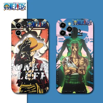 Bandai Anime ONEPIECE Ábra Telefon tok iPhone 12 pro max 11 13 Pro 7 8 Plusz Xr Xs Max Luffy Zoro Mobil Telefon Kagyló