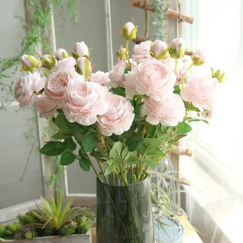 Bankett Díszítő Virág Sorozat, Rózsa, Peony, Csillagos Ég, Búza, Daisy-t, Mesterséges Virágok, esküvői dekoráció asztal dekoráció