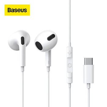 Baseus in-ear Vezetékes Fülhallgató C17 C-Típusú Mikrofon, Vezetékes Fejhallgató A Xiaomi Samsung NOTE 10 MEGJEGYZÉS 20 S20 S21 Mobiltelefon Headset