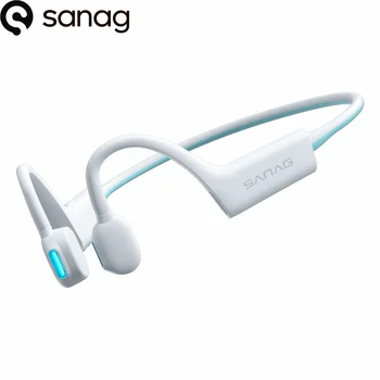 Bluetooth Fejhallgató Vezeték nélküli csontvezetéses Fülhallgató jég Kék, Lélegzést utánzó Fény Vízálló Sport Fejhallgató Android iOS Telefon