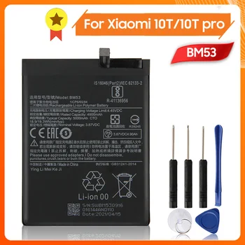 BM53 Akkumulátor Xiaomi 10T 10T Pro 5000mAh Valódi Csere Akkumulátor BM53 + Eszköz