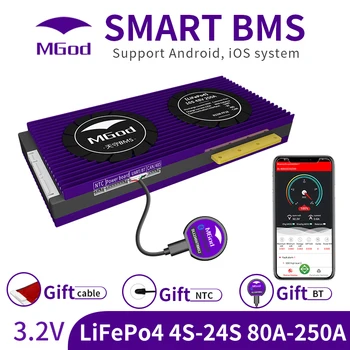 BMS lifepo4 12V 4S Bluetooth-100a Robogó Solar Tároló Energia E-Bike E-Motorcyle