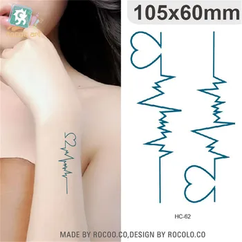 Body Art vízálló ideiglenes tetoválás a férfiak, a nők, szexi 3d-s szerelmes design flash tetoválás matrica Ingyenes Szállítási HC1062