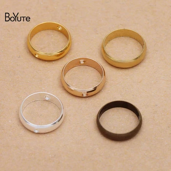 BoYuTe (100 Db/Lot) 8-10-12MM Fém Réz Cső Gyűrű Csatlakozó Diy Kézzel készített Ékszerek, Kiegészítők