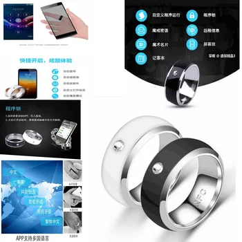 Bxzyrt Okos NFC Multifunkcionális Intelligens Gyűrűk Android Technológia Ujját Okos Viselni Ujját Digitális Gyűrű Hordható Csatlakozás