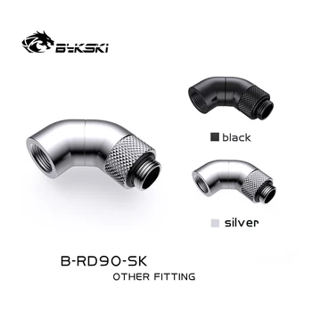 Bykski B-RD90-SK,G1/4 Nő, Hogy a Férfi 90 Fokos PC-Hűtés Szerelés,360 fokban Forgatható Könyökkel vízhűtéses Csatlakozó.