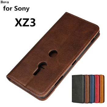 Bőr tok Sony Xperia XZ3 flip tok Sony XZ3 6.0