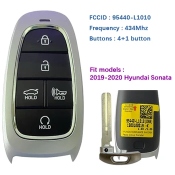 CN020182 Eredeti 5 Gombot az Intelligens Kulcs 2019-2021 Hyundai Sonata 433Mhz Fcc TQ8-F08-4F27 PN 95440-L1010