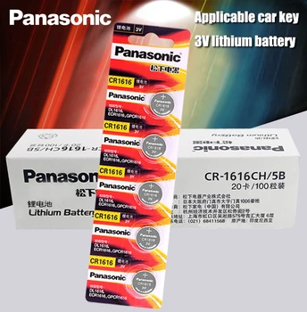 CR1616 100-AS Gombot Sejt Érme Akkumulátorok Panasonic 100% Eredeti cr 1616 3V Lítium Elem DL1616 ECR1616 LM1616