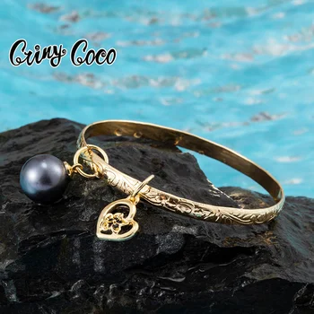 Cring Coco Hawaii Karkötő Arany Ékszer, Karperec 2021 Új Design Gyöngy Polinéz Arany Karkötő Női Fél Tengerparti Esküvő