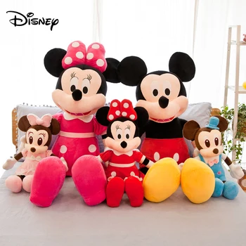 Disney Mickey Egér Plüss Játék Aranyos Rajzfilm Minnie Kitömött Plüss Baba Kanapé Párna Párna Játékok Fiúk Lányok Karácsonyi Ajándék