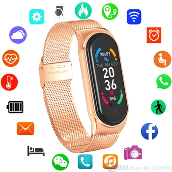 Divat a Nők Intelligens Karóra Férfi Smartwatch Passometer pulzusmérő Fitness Tracker Android iOS Okos Óra Sport Okos Órák