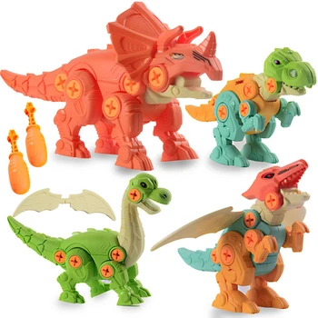 DIY szétszerelés közgyűlés dinoszaurusz készlet csavar dió kombináció összeállítása dinoszaurusz modell oktatási játék, a gyerekek, a gyerekek ajándék