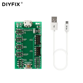 DIYFIX Akkumulátor Töltés Testület iPhone 6 6 Plusz 5 5 4 4s Akkumulátor Töltöttségi Aktiválja a Lemez SZABAD Micro USB Kábel