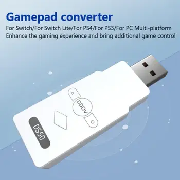 DK40 USB-s Vezeték nélküli Joystick Gamepad Converter A PS5/A Kapcsoló/ Lite/A PS4/PS3/PC Bluetooth Adapter Vezérlő Vevő