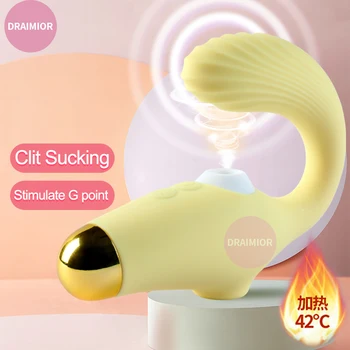 DRAIMIOR Új Szívó Vibrátor A Nők Nyelve Nyalja a Klitorisz stimulátor G-pontot Erős Rezgés Felmelegedés Felnőtt Szex Játékok