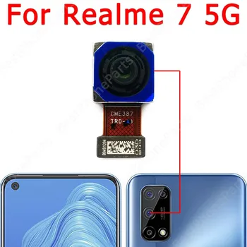 Eredeti Hátsó Kamera Realme 7 5G Fő Hátsó Nézet Hátsó Kamera Modul 48MP Flex Csere Alkatrészek