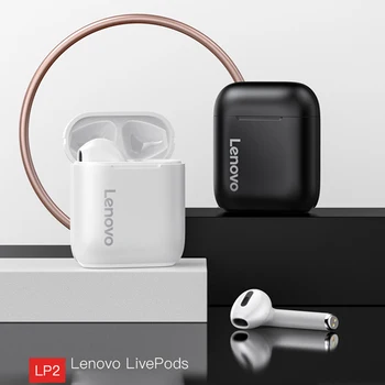 Eredeti Lenovo TWS Fülhallgatók Bluetooth-kompatibilis Vezeték nélküli Fejhallgató Touch Control Sport Fülhallgató Sweatproof Fülhallgató A Xiaomi