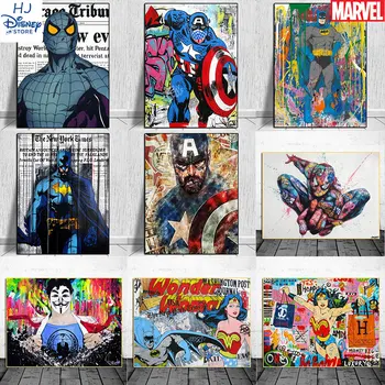 Eredeti Marvel Poszter Vászon Festmény Pókember Szuperhős Lakberendezési Wall Art Születésnapi Ajándék Kölyök Fiú Hálószoba Decor Cuadros