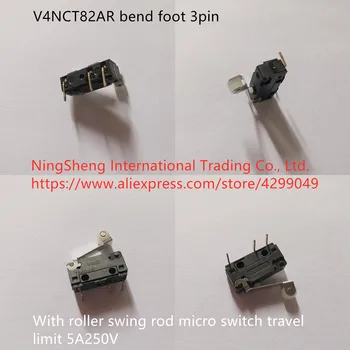 Eredeti új 100% - os V4NCT82AR kanyarban láb 3pin görgős hinta rod mikro kapcsoló utazási limit 5A250V