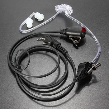 FBI Stílus 3.5 mm Fül szellőző Fülhallgató Hordozható Gyakorlati Szakmai Mini Műanyag Motorola Rádió Walkie Talkie 2 Pin