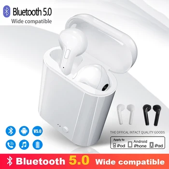 Fejhallgató Bluetooth 5.0 I7s Tws Vezeték nélküli Fülhallgató Sport Fülhallgató Fülhallgató Mikrofon Töltés Doboz Fejhallgató Minden Okostelefonok