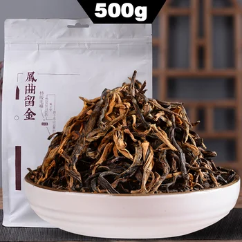 Fekete Kínai Tea FengHetang Dian Hong Yunnan Dianhong Maofeng Tea Vörös 500g