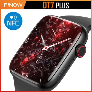 Finow DT7 Plusz Smartwatch 2022 Sorozat 7 NFC Bluetooth GPS Tracker Hívás Férfiak, Nők, 45mm Két Gomb Intelligens Karóra az IOS-Android