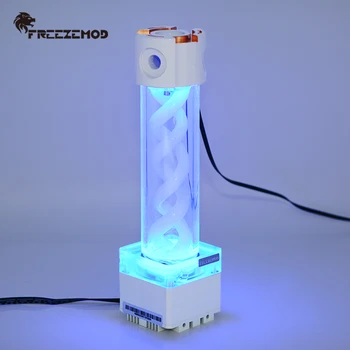 FREEZEMOD számítógép hűtés pc hűtő RGB lámpa aura szivattyú tartály PWM fordulatszám-szabályozás fejét 4 méter flow 800L. PUB-FS6MB