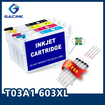 GACINK 603 603XL T03A1 Újratölthető Tinta Patron Chip Epson XP-2100 XP-3100 XP-4100 XP-2105 XP-3105 WF-2810 WF-2850(EUR)