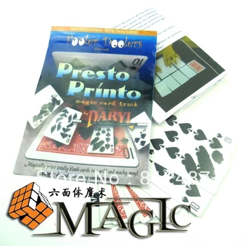 Gyors Kártya Nyomtatás-presto pinto / magia / magie /közeli bűvésztrükk / street magic termékek / nagykereskedelmi