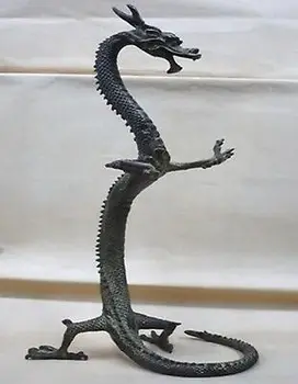 gyönyörű bronz Kínai sárkány szobor Adatok 17