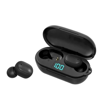 H6 Tws Vezeték nélküli Bluetooth-5.0 Sport Fülhallgató Fejhallgató LED Kijelző Vezérlés Vízálló Fülhallgató Fülhallgató, Telefon PK E6S