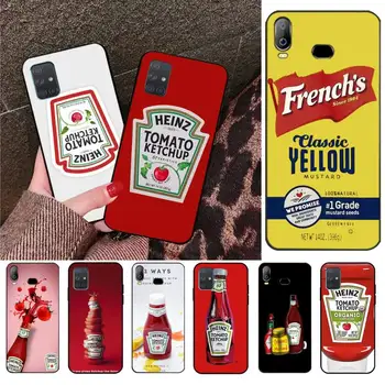 Heinz paradicsom, ketchup, mustár Ügyfél Telefon tok Samsung Galaxy A01 A11 A31 A81 A10 A20 a30-as A40 A50 A70 A80 A71 A91 a51-es
