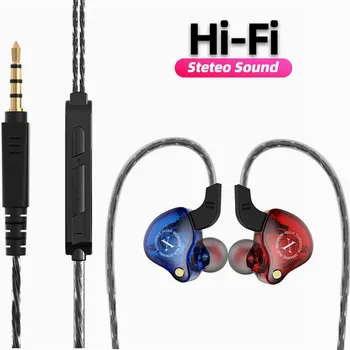 HIFI Bass Fülhallgató, 3.5 mm-es Vezetékes Gaming Fülhallgató In-ear Monitor Fülhallgató zajcsökkentés Sport Fejhallgató A Xiaomi Redmi 8. Megjegyzés
