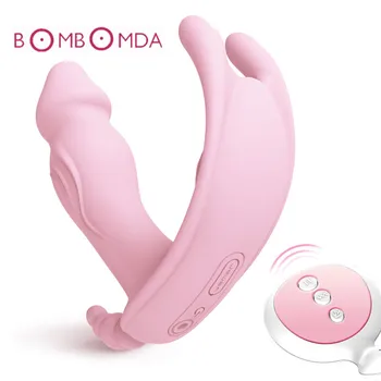 Hordható Pillangó Vibrátor Vibrátor Szex-Játék a Nők Maszturbátor Klitorisz Stimulátor Vezeték nélküli Távirányító Anális Vibrátor Női