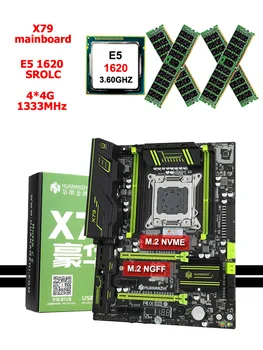 HUANANZHI X79 Szuper Játék Alaplap, CPU, RAM Kombók Kettős M. 2 SSD Slot Xeon CPU-E5 1620 SR0LC Nagy Márka 16G RAM REG ECC Szerver