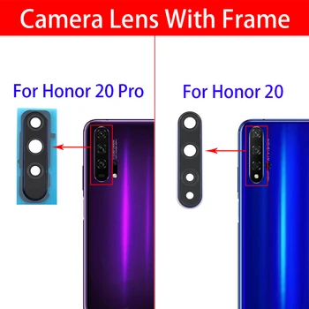 Hátsó Kamera Üveg Lencse Ragasztóval Öntapadó Matricát A Huawei Honor 20 Pro V30 X10 Kamera Üveg Keret Fedél Keret