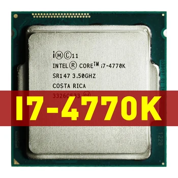 Intel Core i7-4770K i7-4770K i7 4770 K A 3,5 GHz-es Quad-Core Nyolc Szál CPU Processzor 84W LGA1150 Támogatás H81 B85 Alaplap