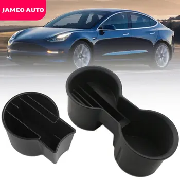 Jameo Auto Autó Csésze Víz Tároló Jogosultja Doboz Tesla Modell 3 Modell Y 2017 - 2020 ABS Gumi, Autó, Telefon Kártya Érme Jogosultja Doboz