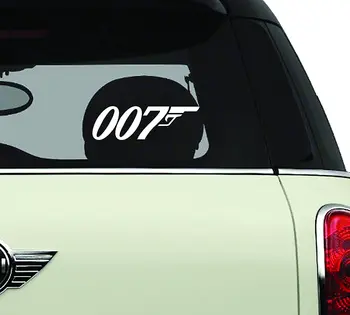 James Bond, a 007-es Fehér SCI-FI/Képregény/Játék Autóipari Matrica/Matricát 11cm*4cm